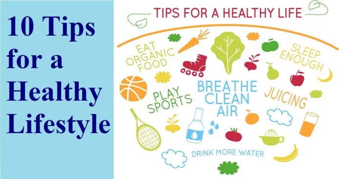 Healthy lifestyle tips